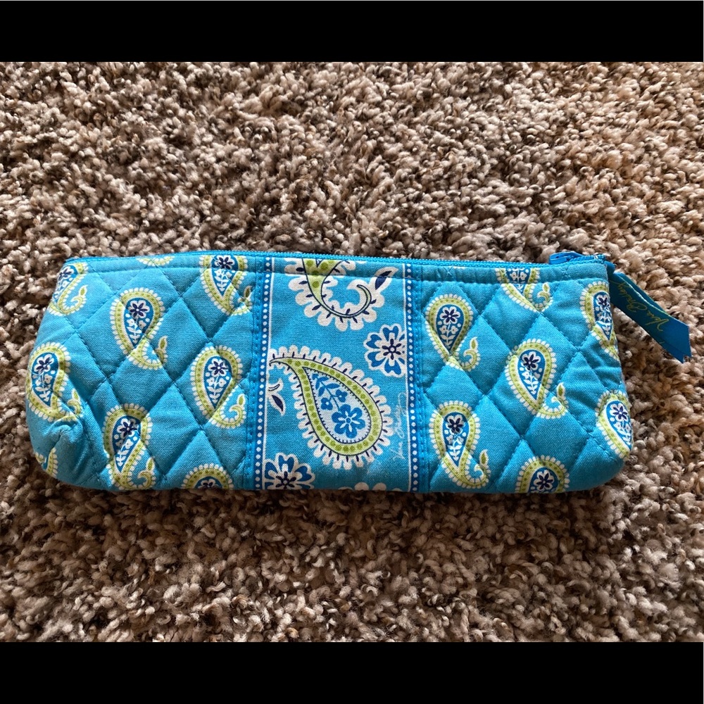 Vera Bradley Bermuda Blue Pencil/Brush Case